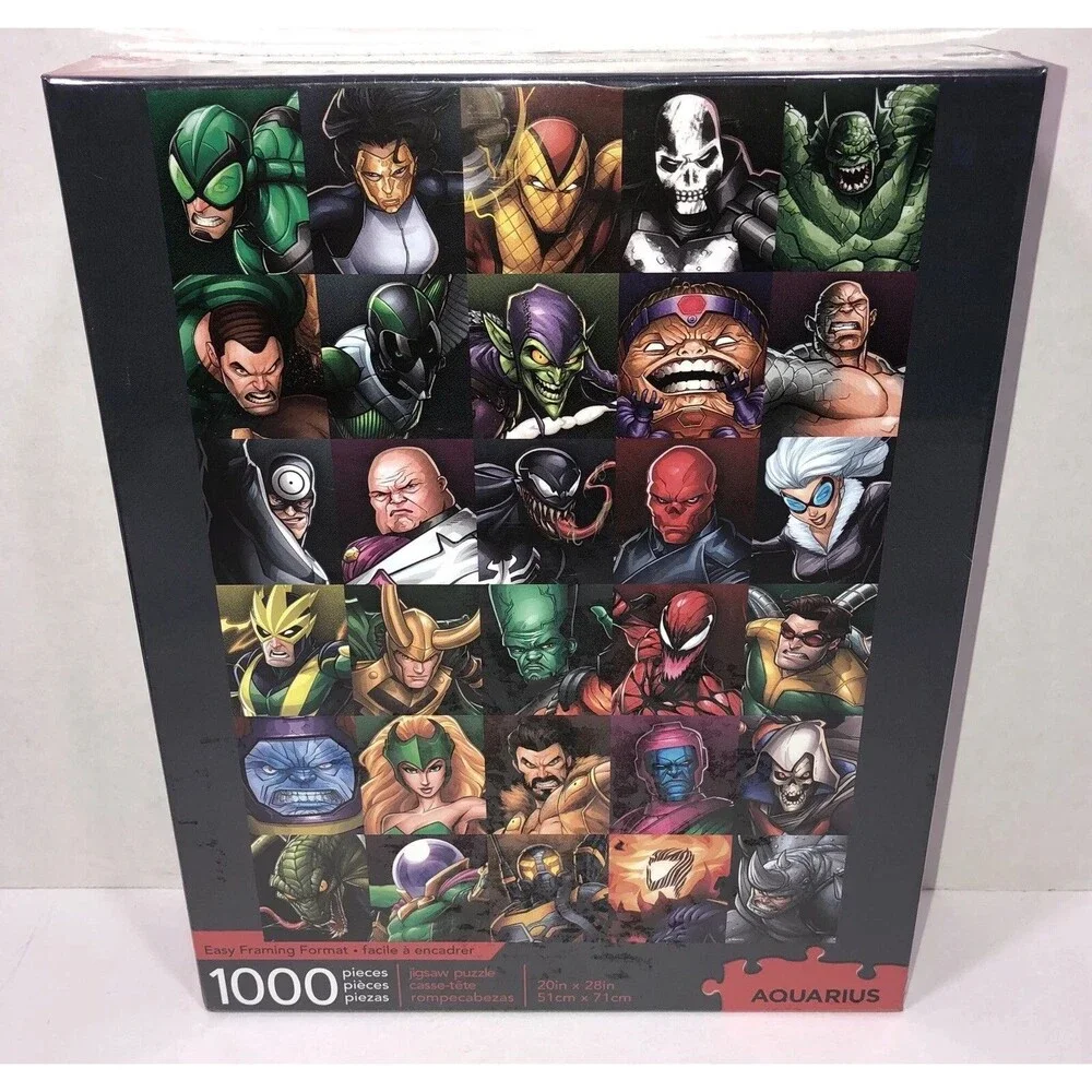 Marvel Villains Collage 1000 Piece Jigsaw Puzzle 20in x 28in Licensed Aquarius